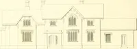 An illustration from Rural architecture: consisting of classic dwellings, Doric, Ionic, Corinthian and Gothic, and details connected with each of the orders; embracing plans, elevations parallel and perspective, specifications, estimates, framing, etc. for private houses and churches. Designed for the United States of America (1843)