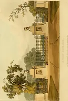 An illustration from Rural residences: consisting of a series of designs for cottages, decorated cottages, small villas, and other ornamental buildings (1818)