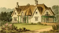 An illustration from Rural residences: consisting of a series of designs for cottages, decorated cottages, small villas, and other ornamental buildings (1818)