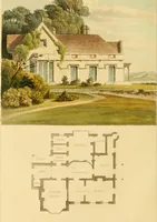An illustration from Rural residences: consisting of a series of designs for cottages, decorated cottages, small villas, and other ornamental buildings (1818)