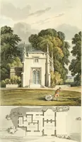 An illustration from Rural residences : a series of designs for cottages, decorated cottages, small villas... (1818)