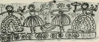 An illustration from Russian festivals and costumes for pageant and dance (1921)