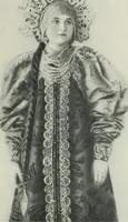An illustration from Russian festivals and costumes for pageant and dance (1921)