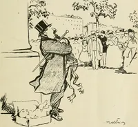 An illustration from Les maîtres humoristes, les meilleurs dessins, les meilleures legendes (1905)