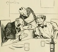 An illustration from Les maîtres humoristes, les meilleurs dessins, les meilleures legendes (1905)