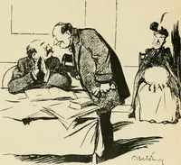An illustration from Les maîtres humoristes, les meilleurs dessins, les meilleures legendes (1905)