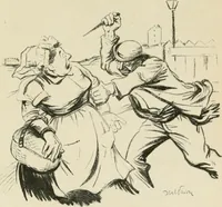 An illustration from Les maîtres humoristes, les meilleurs dessins, les meilleures legendes (1905)