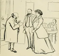 An illustration from Les maîtres humoristes, les meilleurs dessins, les meilleures legendes (1905)