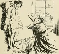 An illustration from Les maîtres humoristes, les meilleurs dessins, les meilleures legendes (1905)