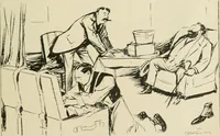An illustration from Les maîtres humoristes, les meilleurs dessins, les meilleures legendes (1905)