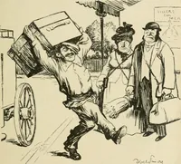 An illustration from Les maîtres humoristes, les meilleurs dessins, les meilleures legendes (1905)