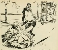 An illustration from Les maîtres humoristes, les meilleurs dessins, les meilleures legendes (1905)