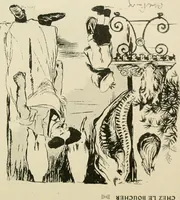 An illustration from Les maîtres humoristes, les meilleurs dessins, les meilleures legendes (1905)