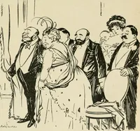 An illustration from Les maîtres humoristes, les meilleurs dessins, les meilleures legendes (1905)