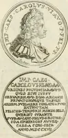 An illustration from Sacrae Caes. Mai. consiliarii, & rei antiquae, nec non feriundis numismatibus praefecti Caroli Gustavi Heraei Inscriptiones et symbola varii argumenti (1721)