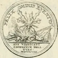 Picture 24 of 76 from Sacrae Caes. Mai. consiliarii, & rei antiquae, nec non feriundis numismatibus praefecti Caroli Gustavi Heraei Inscriptiones et symbola varii argumenti (1721), leaf 58