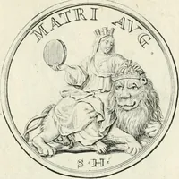 An illustration from Sacrae Caes. Mai. consiliarii, & rei antiquae, nec non feriundis numismatibus praefecti Caroli Gustavi Heraei Inscriptiones et symbola varii argumenti (1721)