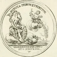Picture 43 of 76 from Sacrae Caes. Mai. consiliarii, & rei antiquae, nec non feriundis numismatibus praefecti Caroli Gustavi Heraei Inscriptiones et symbola varii argumenti (1721), leaf 92