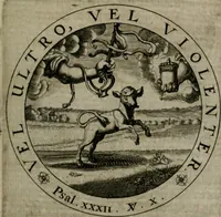 An illustration from Sacra emblemata LXXVI : in quibus summa unius cuiusq[ue] evangelii rotunde adumbratur : das ist, Sechsundsibentzig geistliche figürlein in welchen eines ieder evangelij summa kürtzlichen wird abgebildet (1625)