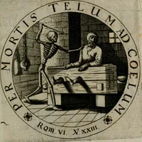 An illustration from Sacra emblemata LXXVI : in quibus summa unius cuiusq[ue] evangelii rotunde adumbratur : das ist, Sechsundsibentzig geistliche figürlein in welchen eines ieder evangelij summa kürtzlichen wird abgebildet (1625)