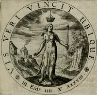 An illustration from Sacra emblemata LXXVI : in quibus summa unius cuiusq[ue] evangelii rotunde adumbratur : das ist, Sechsundsibentzig geistliche figürlein in welchen eines ieder evangelij summa kürtzlichen wird abgebildet (1625)