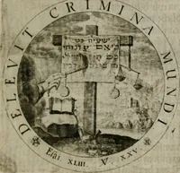 Picture 17 of 97 from Sacra emblemata LXXVI : in quibus summa unius cuiusq[ue] evangelii rotunde adumbratur : das ist, Sechsundsibentzig geistliche figürlein in welchen eines ieder evangelij summa kürtzlichen wird abgebildet (1625), leaf 48