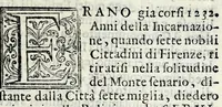 Picture 2 of 6 from Sacra rappresentazione di sette beati fondatori della religione de' Servi (1592), leaf 7