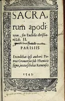 An illustration from Sacrarum apodixeon, seu, Euclidis christiani lib. II (1543)