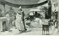 An illustration from Sacred art; the Bible story pictured by eminent modern painters; (1903)