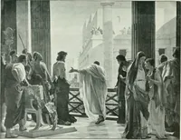 An illustration from Sacred art; the Bible story pictured by eminent modern painters; (1903)