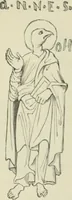 Picture 57 of 112 from Sacred and legendary art : containing legends of the angels and archangels, the evangelists, the apostles, the doctors of the Church and St. Mary Magdalene as represented in the fine arts (1911), leaf 167