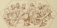 An illustration from Sacred and legendary art : containing legends of the angels and archangels, the evangelists, the apostles, the doctors of the Church and St. Mary Magdalene as represented in the fine arts (1911)