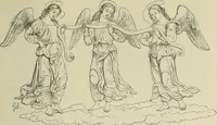 An illustration from Sacred and legendary art : containing legends of the angels and archangels, the evangelists, the apostles, the doctors of the Church and St. Mary Magdalene as represented in the fine arts (1911)