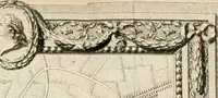 An illustration from Sacre et couronnement de Louis XVI roi de France et de Navarre à Rheims, le 11 juin 1775 : précédé de Recherches sur le sacre des rois de France, depuis Clovis jusqu'a Louis XV : et suivi d'un Journal historique de ce qui s'est passé a cette auguste cérémonie : enrichi d'un très-grand nombre de figures en taille-douce, gravées par le sieur Patas, avec leurs explications (1775)