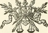 An illustration from Sacre et couronnement de Louis XVI roi de France et de Navarre à Rheims, le 11 juin 1775 : précédé de Recherches sur le sacre des rois de France, depuis Clovis jusqu'a Louis XV : et suivi d'un Journal historique de ce qui s'est passé a cette auguste cérémonie : enrichi d'un très-grand nombre de figures en taille-douce, gravées par le sieur Patas, avec leurs explications (1775)