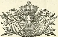 An illustration from Sacre et couronnement de Louis XVI roi de France et de Navarre à Rheims, le 11 juin 1775 : précédé de Recherches sur le sacre des rois de France, depuis Clovis jusqu'a Louis XV : et suivi d'un Journal historique de ce qui s'est passé a cette auguste cérémonie : enrichi d'un très-grand nombre de figures en taille-douce, gravées par le sieur Patas, avec leurs explications (1775)