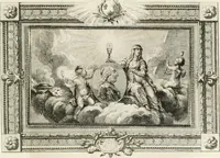 Picture 51 of 95 from Sacre et couronnement de Louis XVI roi de France et de Navarre à Rheims, le 11 juin 1775 : précédé de Recherches sur le sacre des rois de France, depuis Clovis jusqu'a Louis XV : et suivi d'un Journal historique de ce qui s'est passé a cette auguste cérémonie : enrichi d'un très-grand nombre de figures en taille-douce, gravées par le sieur Patas, avec leurs explications (1775), leaf 190