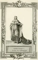 Picture 57 of 95 from Sacre et couronnement de Louis XVI roi de France et de Navarre à Rheims, le 11 juin 1775 : précédé de Recherches sur le sacre des rois de France, depuis Clovis jusqu'a Louis XV : et suivi d'un Journal historique de ce qui s'est passé a cette auguste cérémonie : enrichi d'un très-grand nombre de figures en taille-douce, gravées par le sieur Patas, avec leurs explications (1775), leaf 290