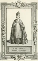 Picture 65 of 95 from Sacre et couronnement de Louis XVI roi de France et de Navarre à Rheims, le 11 juin 1775 : précédé de Recherches sur le sacre des rois de France, depuis Clovis jusqu'a Louis XV : et suivi d'un Journal historique de ce qui s'est passé a cette auguste cérémonie : enrichi d'un très-grand nombre de figures en taille-douce, gravées par le sieur Patas, avec leurs explications (1775), leaf 310