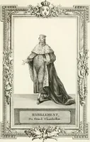 Picture 69 of 95 from Sacre et couronnement de Louis XVI roi de France et de Navarre à Rheims, le 11 juin 1775 : précédé de Recherches sur le sacre des rois de France, depuis Clovis jusqu'a Louis XV : et suivi d'un Journal historique de ce qui s'est passé a cette auguste cérémonie : enrichi d'un très-grand nombre de figures en taille-douce, gravées par le sieur Patas, avec leurs explications (1775), leaf 324