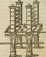 An illustration from Sacrorum elaeochrismaton myrothecium sacroprophanum : in quo ex antiquis Graecis at Latinis scriptoribus quidquid ad nomina, antiquitatem, vsum & abusum oleorum & vnguentorum ex sacris habetur litteris dilucidè explicatur (1625)