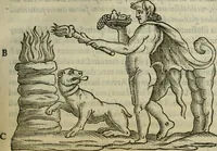 An illustration from Sacrorum elaeochrismaton myrothecium sacroprophanum : in quo ex antiquis Graecis at Latinis scriptoribus quidquid ad nomina, antiquitatem, vsum & abusum oleorum & vnguentorum ex sacris habetur litteris dilucidè explicatur (1625)