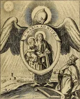 Picture 49 of 138 from Sacrum Oratorium piarum imaginum Immaculatae Mariae et animae creatae ac baptismo, poenitentia, et eucharistia innouatae : ars noua bene viuendi et moriendi, sacris piarum imaginum emblematis figurata & illustrata (1634), leaf 172