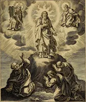 An illustration from Sacrum Oratorium piarum imaginum Immaculatae Mariae et animae creatae ac baptismo, poenitentia, et eucharistia innouatae : ars noua bene viuendi et moriendi, sacris piarum imaginum emblematis figurata & illustrata (1634)