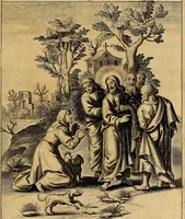 Picture 74 of 138 from Sacrum Oratorium piarum imaginum Immaculatae Mariae et animae creatae ac baptismo, poenitentia, et eucharistia innouatae : ars noua bene viuendi et moriendi, sacris piarum imaginum emblematis figurata & illustrata (1634), leaf 376