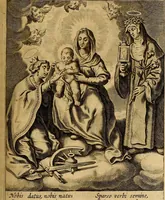 Picture 95 of 138 from Sacrum Oratorium piarum imaginum Immaculatae Mariae et animae creatae ac baptismo, poenitentia, et eucharistia innouatae : ars noua bene viuendi et moriendi, sacris piarum imaginum emblematis figurata & illustrata (1634), leaf 550