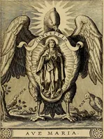 Picture 33 of 138 from Sacrum Oratorium piarum imaginum Immaculatae Mariae et animae creatae ac baptismo, poenitentia, et eucharistia innouatae : ars noua bene viuendi et moriendi, sacris piarum imaginum emblematis figurata & illustrata (1634), leaf 88