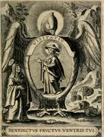 Picture 33 of 120 from Sacrvm oratorivm piarvm imaginvm immacvlatae Mariae et animae creatae : ac baptismo, poenitentia, et evcharistia innovatae : ars nova bene vivendi et moriende, sacris piarum imaginum emblematis figurata & illustrata (1634), leaf 132