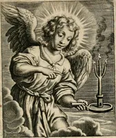 An illustration from Sacrvm oratorivm piarvm imaginvm immacvlatae Mariae et animae creatae : ac baptismo, poenitentia, et evcharistia innovatae : ars nova bene vivendi et moriende, sacris piarum imaginum emblematis figurata & illustrata (1634)