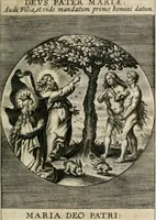 Picture 17 of 120 from Sacrvm oratorivm piarvm imaginvm immacvlatae Mariae et animae creatae : ac baptismo, poenitentia, et evcharistia innovatae : ars nova bene vivendi et moriende, sacris piarum imaginum emblematis figurata & illustrata (1634), leaf 52